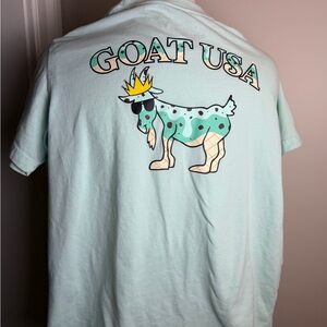 GOAT USA Kids Short Sleeve Tee in Mint with Graphic Back